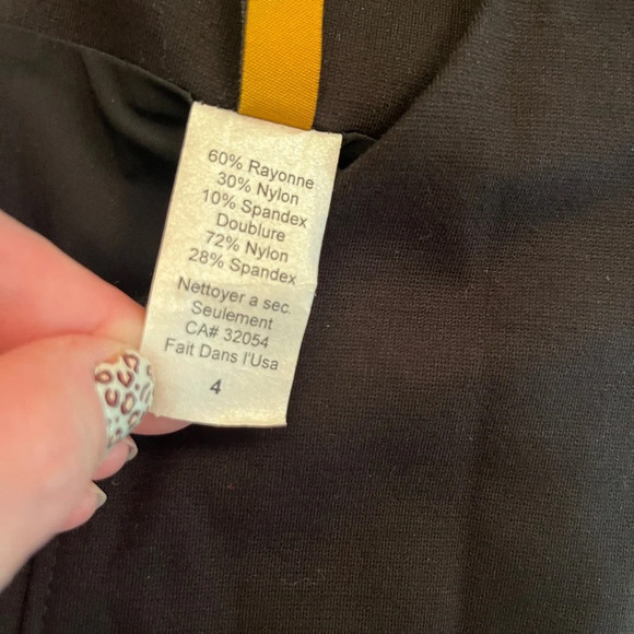 Rachel Pally Black Sleeveless Shift Dress Pockets Sz 4 - Picture 9 of 9